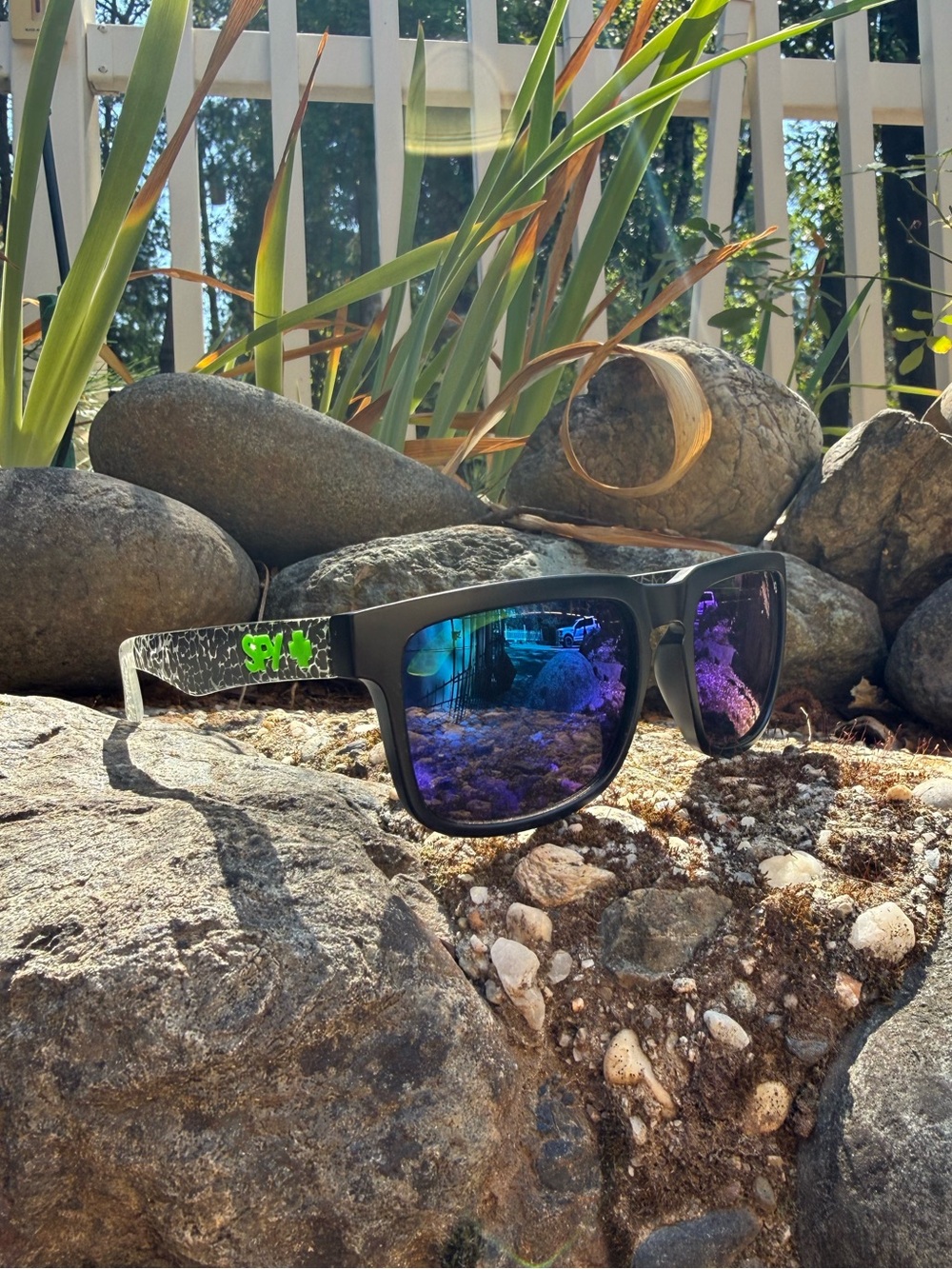 New Spy+ Optic Sunglasses in Black Green Alligator Helm UV400 Ken Block 43